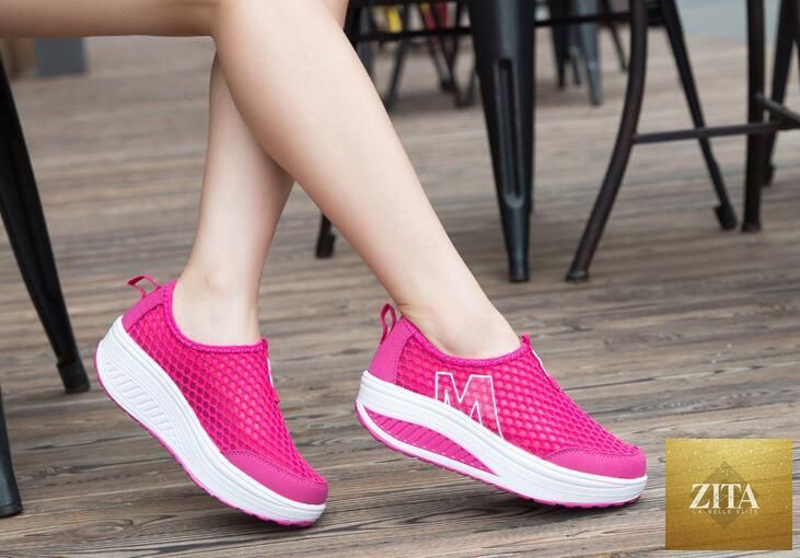 Women Stevvex casual sneakers with breathable air mesh, platform design, ideal for walking, tennis, and fitness, lightweight and comfortable.