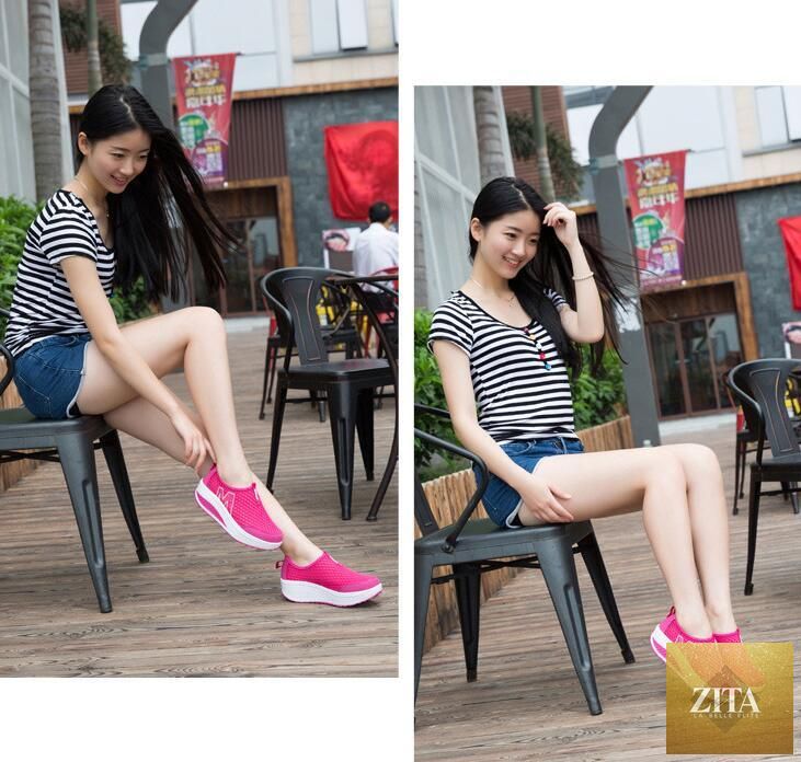 Women Stevvex casual sport sneakers with breathable air mesh, platform design, ideal for walking, tennis, and fitness activities.