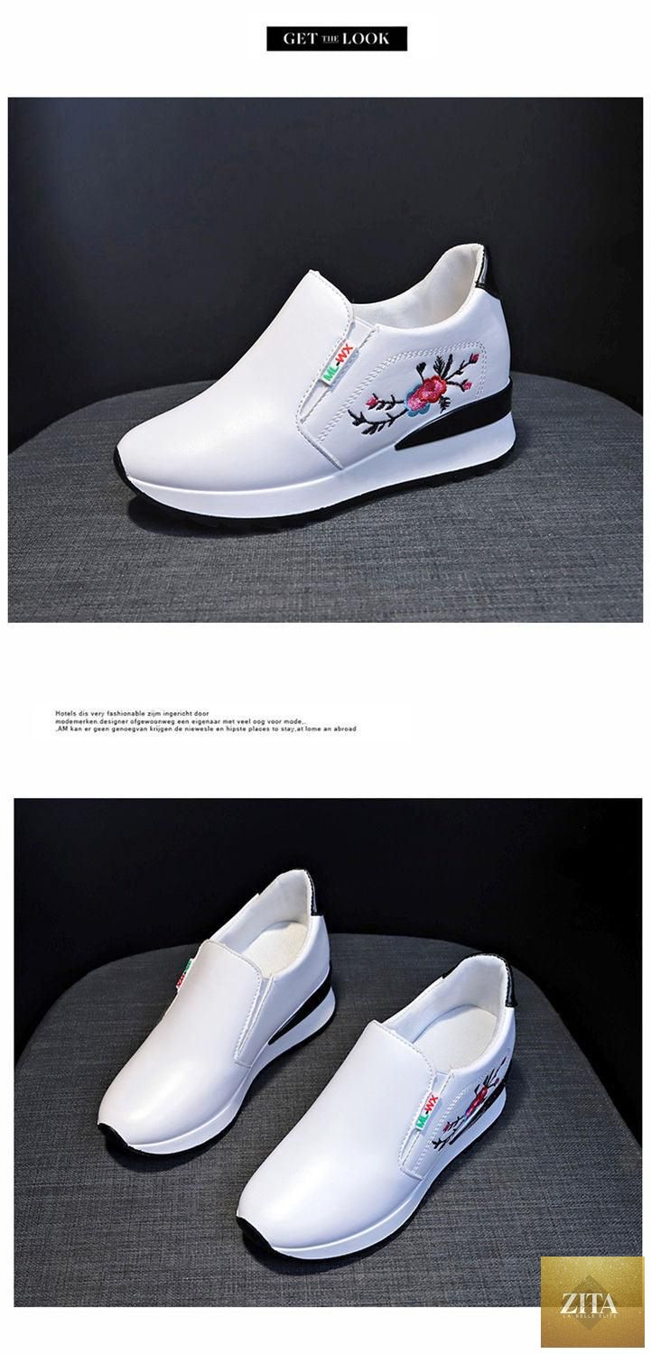 Women’s Stevvex casual sneakers with mixed colors, high-top design, hidden heel, and platform sole for comfortable summer wear.