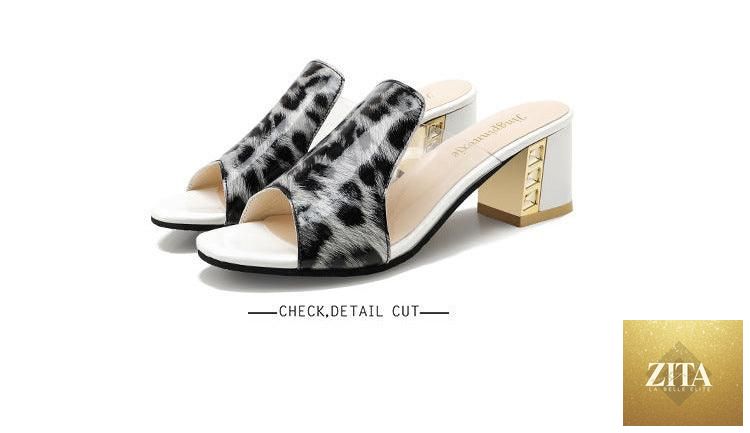 Stevvex women's open-toe high heel summer sandals with ankle tie wrap, slip-on casual and dressy flat sandals for women.