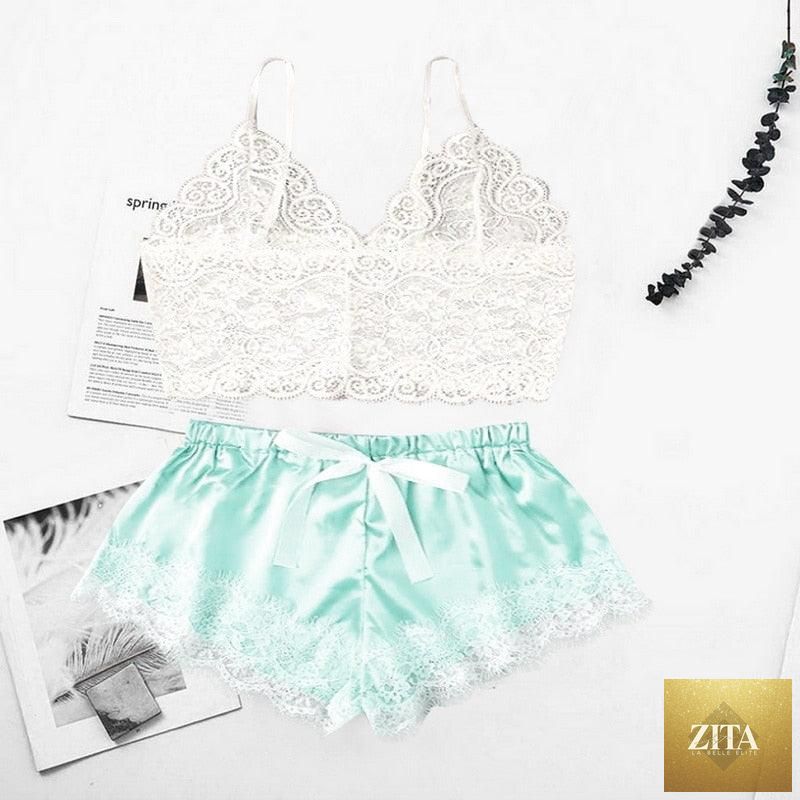 Women Stevvex luxury lace bra and panty set with strappy design, lightweight polyester sleepwear, comfortable and stylish lingerie set.