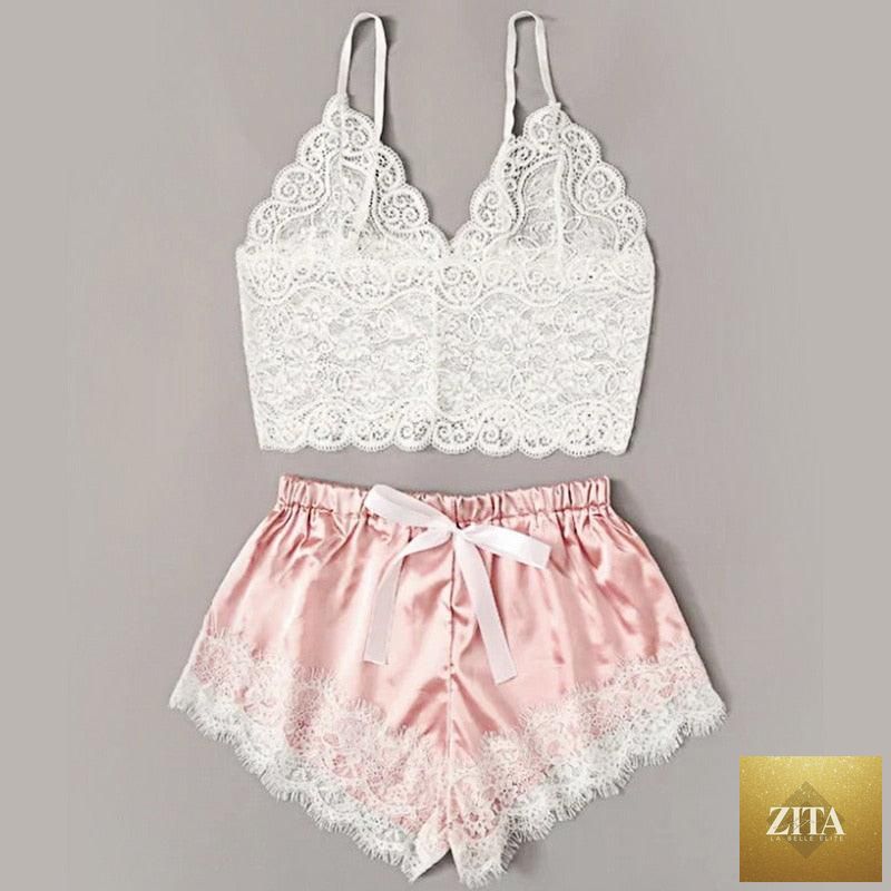 Women Stevvex luxury lace bra and panty set with strappy design, lightweight polyester lingerie, comfortable sleepwear and underwear set.
