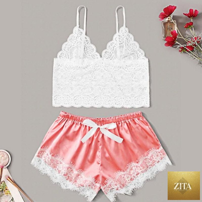 Women Stevvex luxury lace bra and panty set with strappy design, lightweight polyester sleepwear, and comfortable fit.