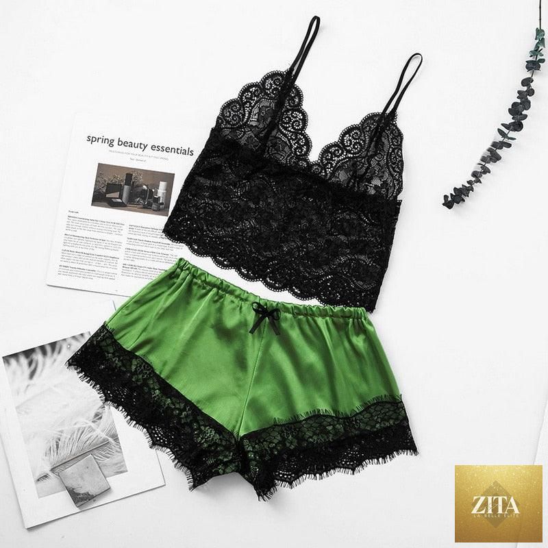 Stevvex women luxury lace bra and panty set with strappy design, lightweight polyester sleepwear and comfortable fit.