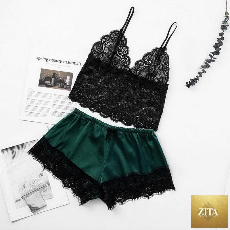 Stevvex women's luxury lace bra and panty set with strappy design, lightweight polyester sleepwear, comfortable and elegant lingerie set.