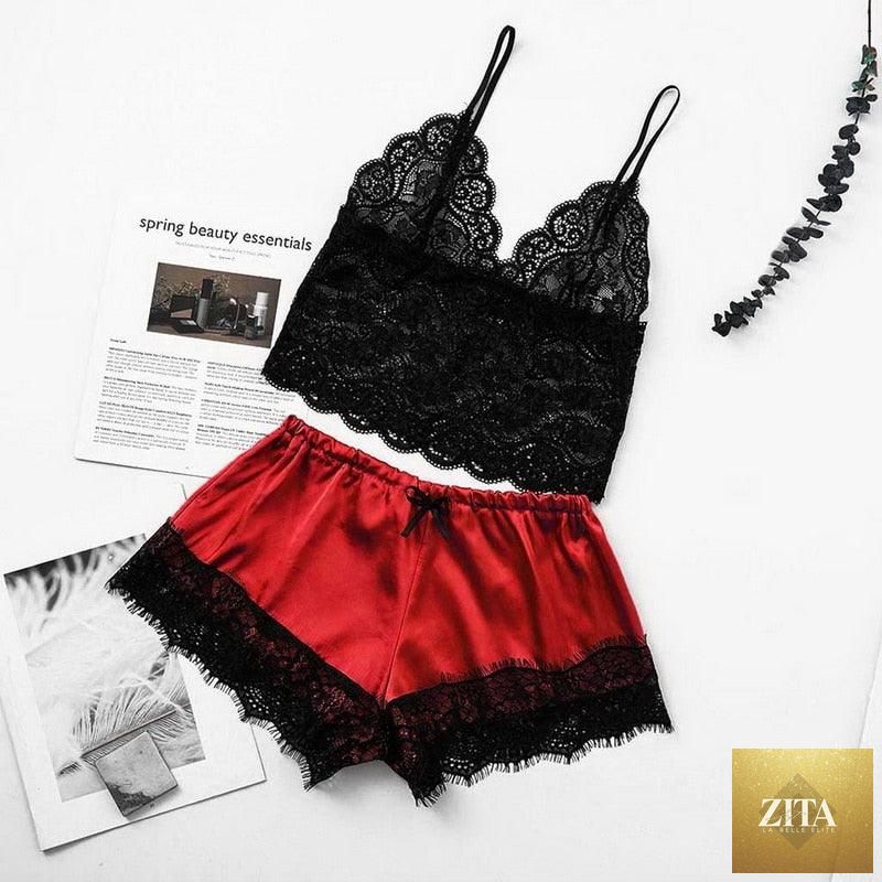 Stevvex women luxury lace bra and panty set, 2-piece lingerie with strappy design, lightweight polyester sleepwear, comfortable fit
