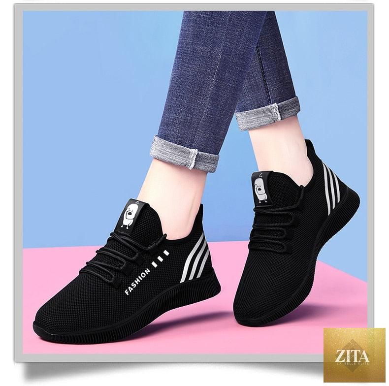 Stevvex women's running shoes with breathable air mesh, lightweight, soft, and suitable for walking, jogging, and casual sports.