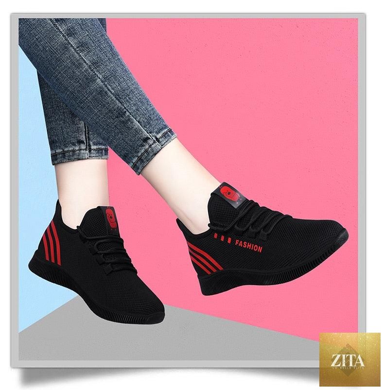 Women Stevvex running shoes with breathable air mesh, soft light design, suitable for walking, jogging, and casual sports.