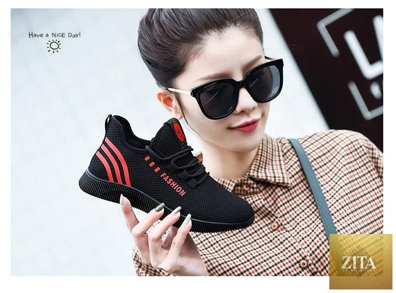 Women Stevvex Air Mesh Running Shoes with breathable, lightweight design for walking, jogging, and casual wear.