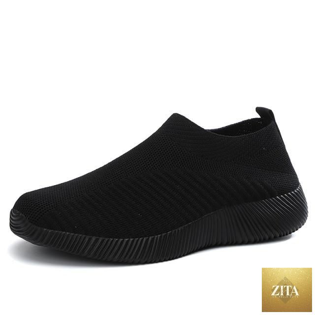 Women Stevvex running sneakers with breathable mesh, lightweight flat shoes, lace-up design, ideal for casual outdoor sports.
