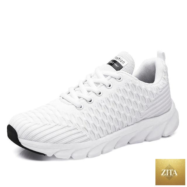 Women Stevvex running sneakers with breathable mesh, lightweight flat shoes, lace-up design, ideal for outdoor casual and sports use.
