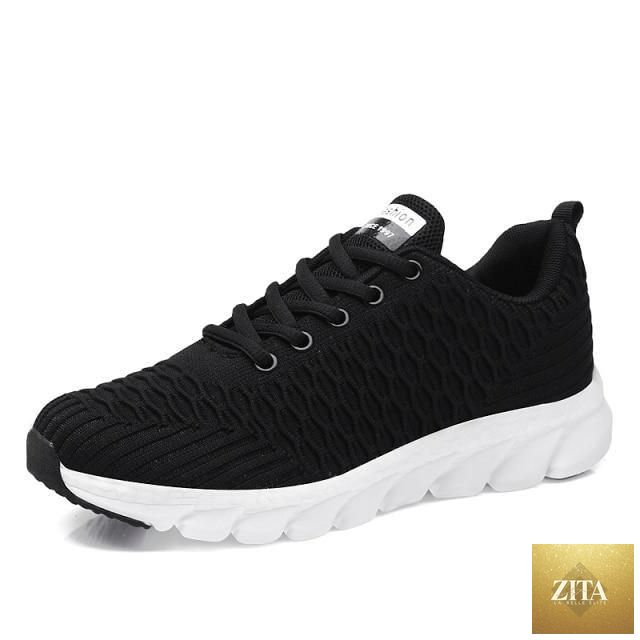 Women Stevvex breathable running sneakers with mesh upper, lightweight flat shoes, lace-up design, ideal for casual outdoor activities.