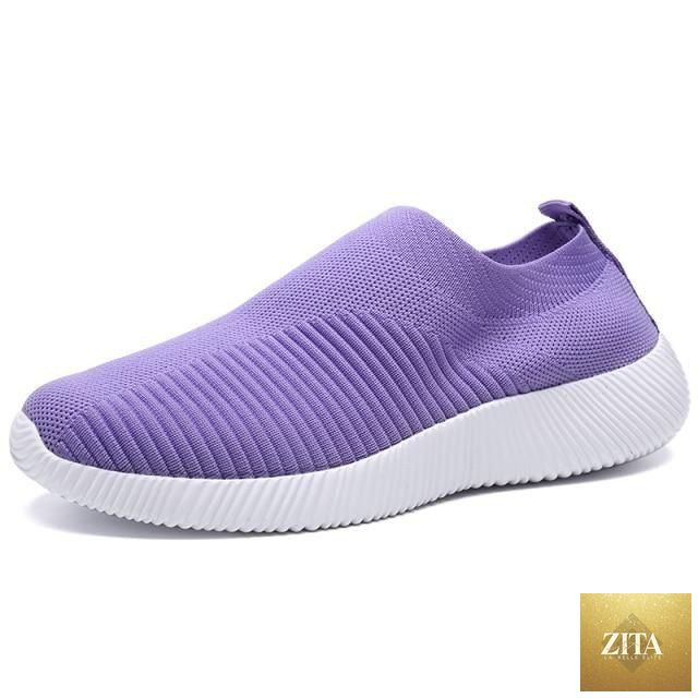 Women Stevvex running sneakers with breathable mesh, lightweight flat shoes, lace-up casual outdoor shoes for women.