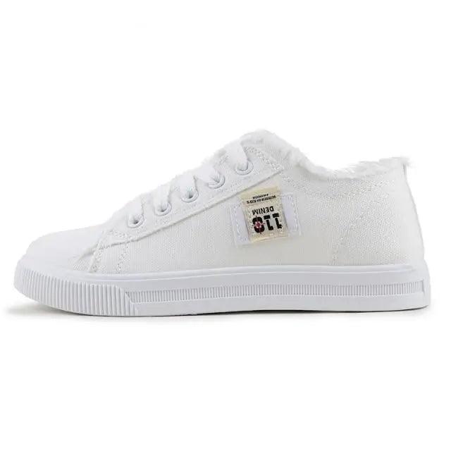 Women's blue canvas sneakers by Stevvex featuring breathable fabric, classic summer style, denim design, and a fashionable look.