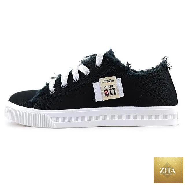Women’s blue canvas sneakers by Stevvex with breathable denim fabric, perfect for stylish summer casual wear.