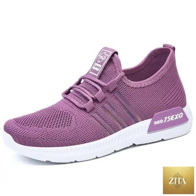 Women's Stevvex mesh breathable sneakers, casual spring style with soft, elegant, and luxurious design, perfect for everyday wear.