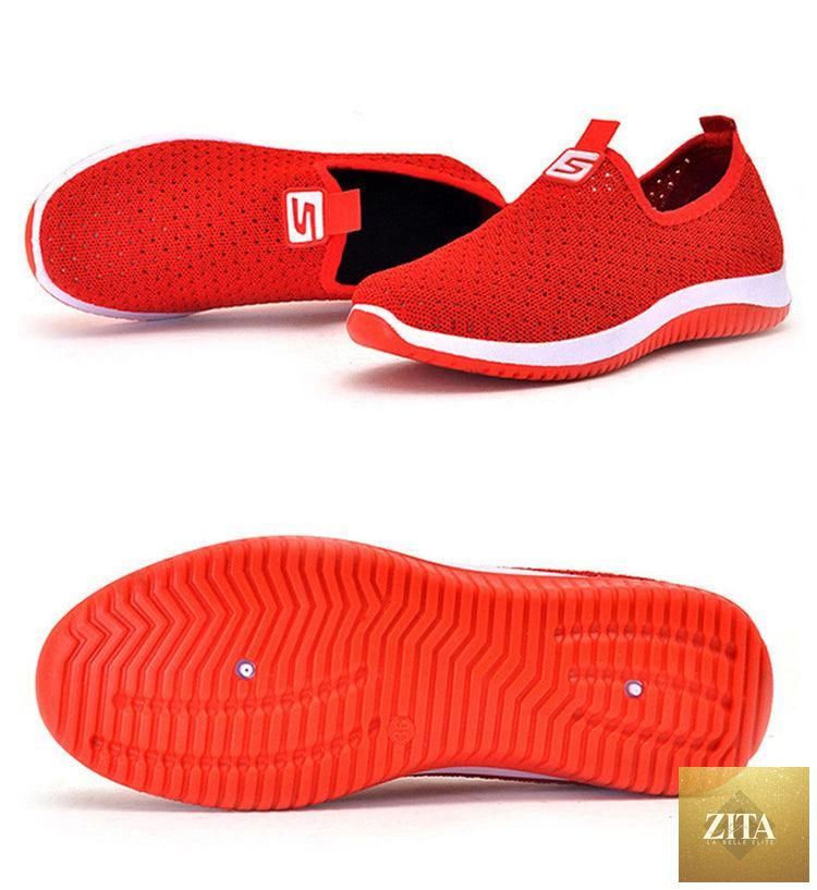 Women's Sneakers Espadrrilles Breathable Mesh Summer Shoes For Women Walking Solid Non Slip Casual Shoes Girls Tennis Slip On Sneakers Lightweight Comfortable Mesh Casual Sneakers