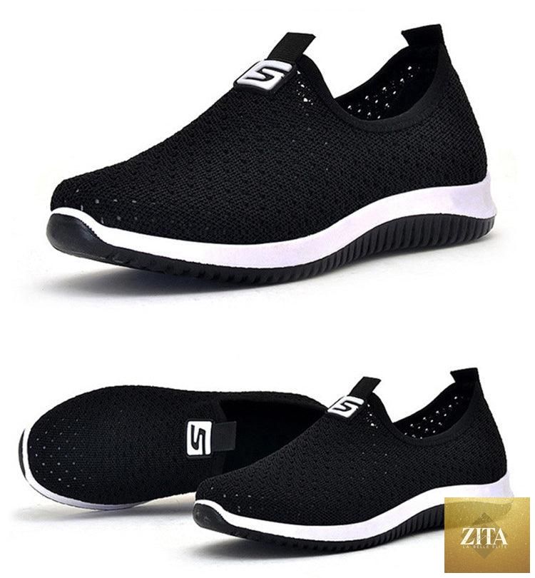 Women's Sneakers Espadrrilles Breathable Mesh Summer Shoes For Women Walking Solid Non Slip Casual Shoes Girls Tennis Slip On Sneakers Lightweight Comfortable Mesh Casual Sneakers
