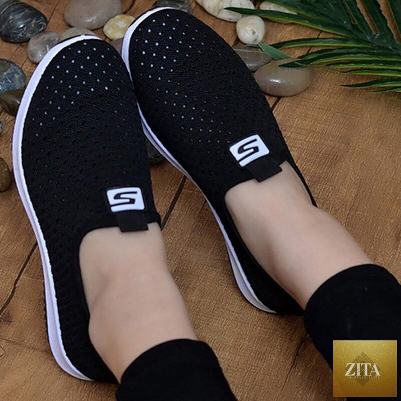 Women's Sneakers Espadrrilles Breathable Mesh Summer Shoes For Women Walking Solid Non Slip Casual Shoes Girls Tennis Slip On Sneakers Lightweight Comfortable Mesh Casual Sneakers
