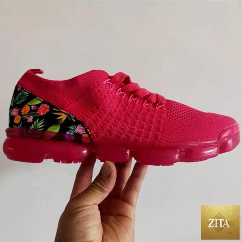 Women’s Stevvex vulcanize sneakers with lightweight mesh, air cushion sole, stylish design, perfect for running, walking, and summer wear.