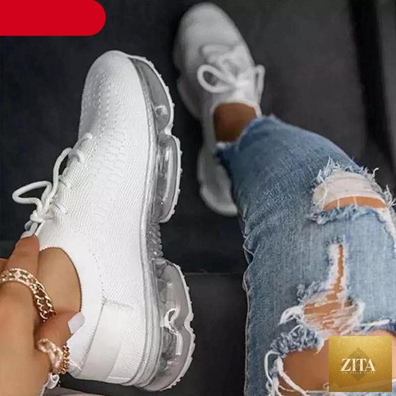Women's Stevvex stylish sneakers with mesh upper, air cushion sole, lightweight design, perfect for running, walking, and summer fashion.