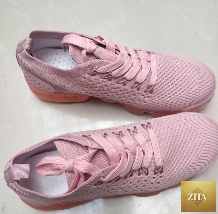 Women's Stevvex stylish vulcanize sneakers with mesh upper, air cushion sole, lightweight design, ideal for running and walking.