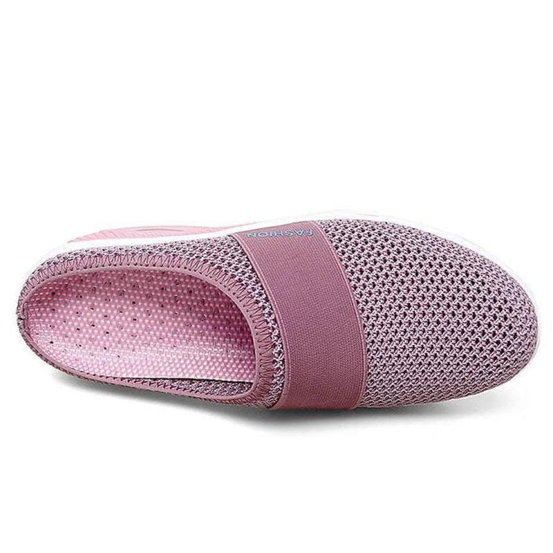Women Stevvex fashion platform sandals with breathable mesh, lightweight design, cushioned sole, and stylish slip-on beach footwear.
