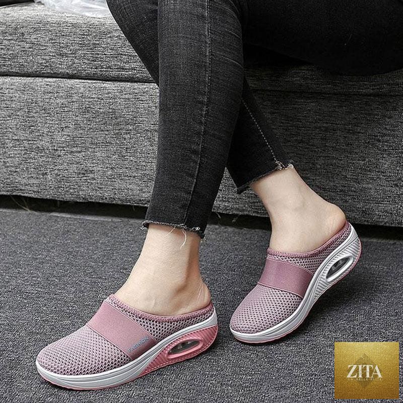 Women Stevvex fashion platform sandals with breathable mesh, lightweight cushioned soles, perfect for beach and casual wear.