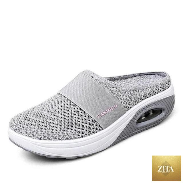 Women Stevvex fashion platform sandals with breathable mesh, foam cushion, and lightweight design, ideal for beach and casual wear.