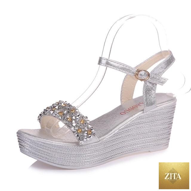 Stevvex women summer platform espadrille sandals with buckle straps, peep toe, slingback, and thick sole for stylish open-toe footwear.