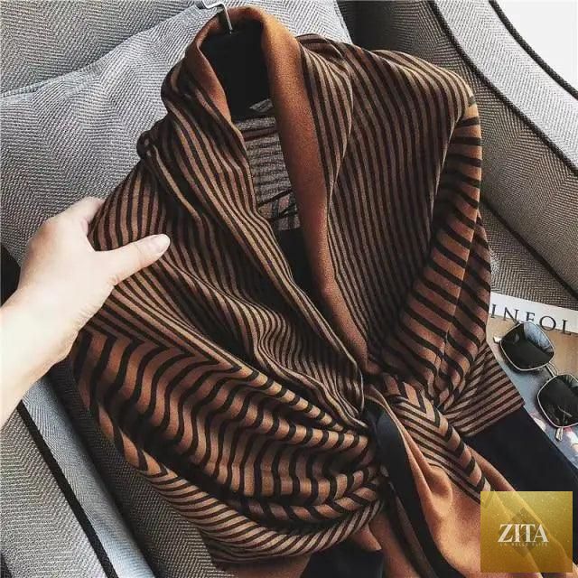 Women’s leopard print cotton scarf by Stevvex with floral tassels, large size winter shawl, casual and warm for women.