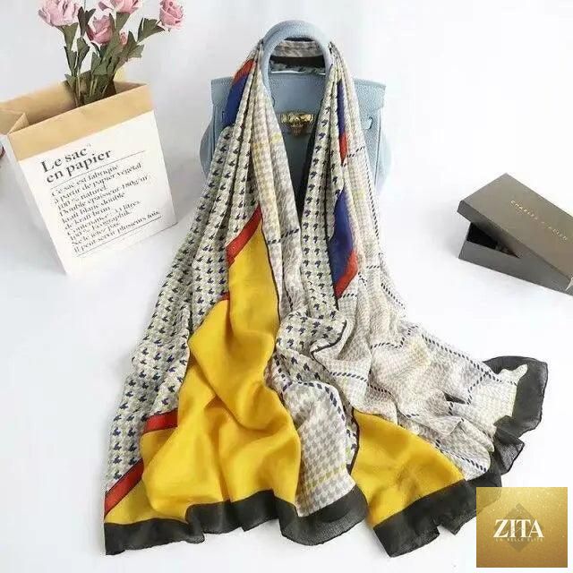 Women’s leopard print cotton scarf by Stevvex, large size winter shawl with floral tassels, cozy casual silk wrap for women.