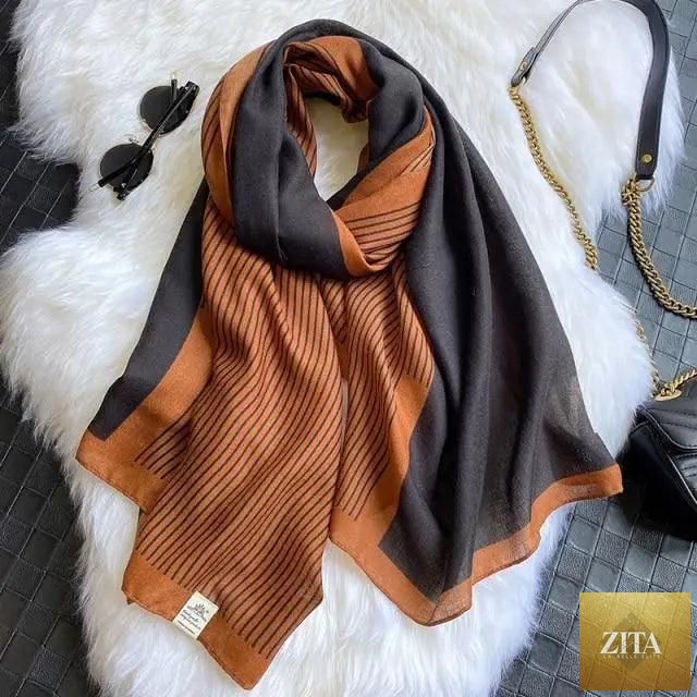 Women’s leopard print cotton scarf by Stevvex, large size winter shawl with floral tassels, perfect for warm casual winter wear.