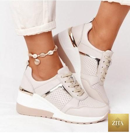 Women’s leopard print lace-up sports sneakers by Stevvex, breathable vulcanize shoes suitable for running, walking, and jogging.