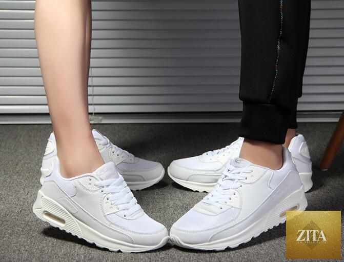 Women Stevvex soft platform sneakers in green, black, and pink with breathable air cushion, ideal for casual, sports, and walking.