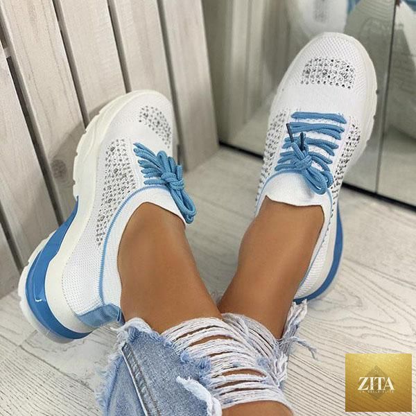 Women Stevvex sport elegant sneakers with platform soles, lightweight breathable design, casual flats, ideal for spring and summer.