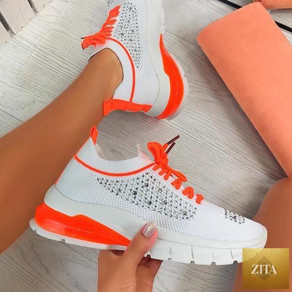 Women Stevvex sport elegant sneakers with platform, lightweight, breathable design, ideal for casual spring and summer walking and running.