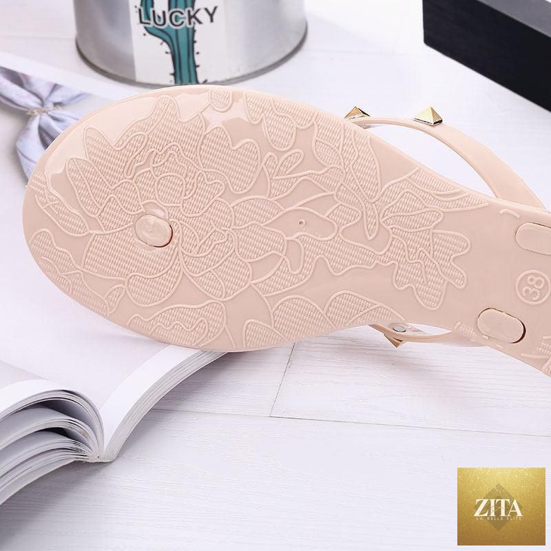 Women Stevvex summer flip flops with flat thong straps, soft sole slides, casual beach sandals, slip-on and comfortable for warm weather.