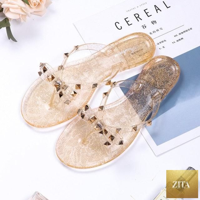 Women Stevvex summer flip flops with flat thong straps, soft sole, slip-on beach sandals, casual and modern beach footwear.