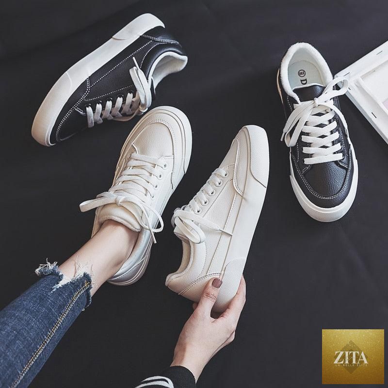 Women Stevvex white business sneakers with air mesh, platform, lightweight design, casual sport style, non-slip sole, spring trend footwear