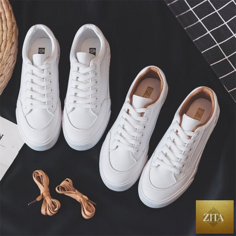 Women’s white Stevvex business sneakers with air mesh, lightweight platform, non-slip sole, stylish casual spring sport shoes.