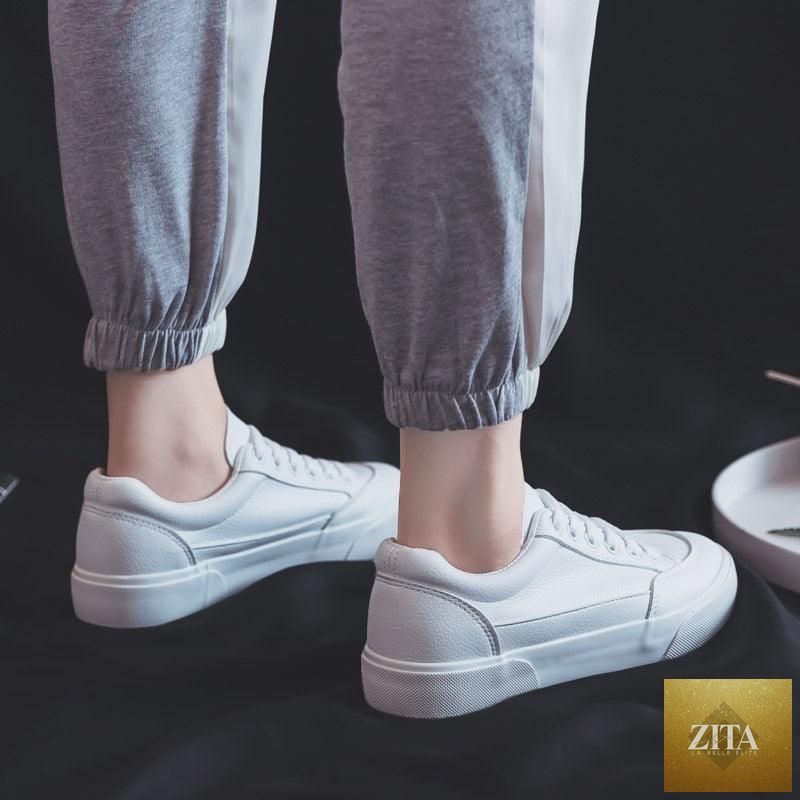 Women Stevvex white business sneakers with air mesh, lightweight platform, casual sport design, non-slip soles, perfect for spring.