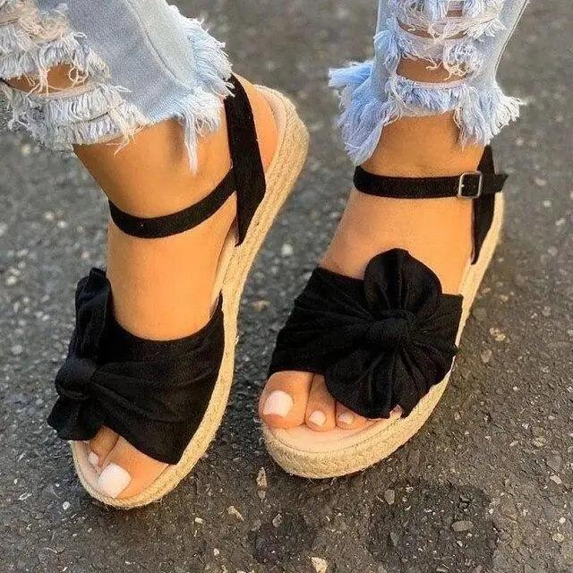 Womens Casual Stylish Sandals Summer Flats Elegant Comfort Buckle Strap Fashion Design