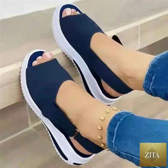 Women's casual stylish summer flats by Stevvex with comfort, buckle strap, and elegant fashion design.