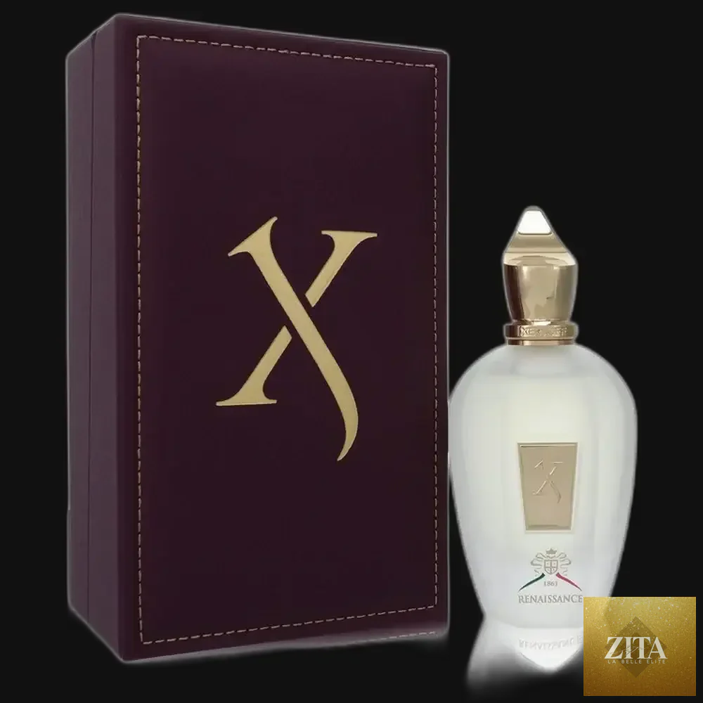 Xerjoff XJ 1861 Renaissance unisex cologne spray, 3.4 oz, featuring elegant bottle design and sophisticated fragrance presentation.
