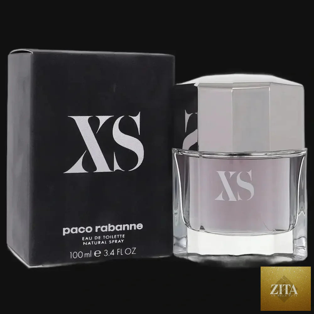 Zita La Belle Elite Xs by Paco Rabanne men's cologne 3.4 oz eau de toilette spray, fragrance bottle with silver cap