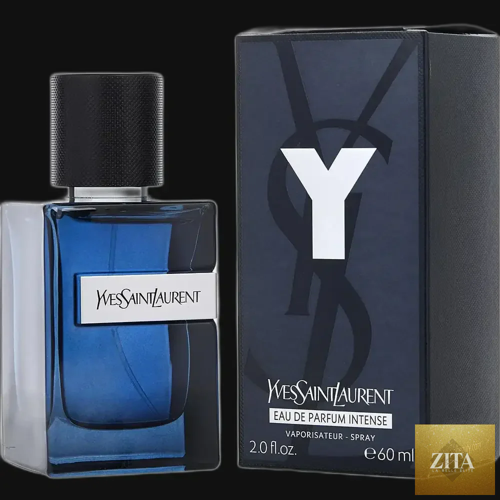 Yves Saint Laurent Y Intense men's cologne spray by Gamer Scents, 2 oz eau de parfum with sleek bottle design