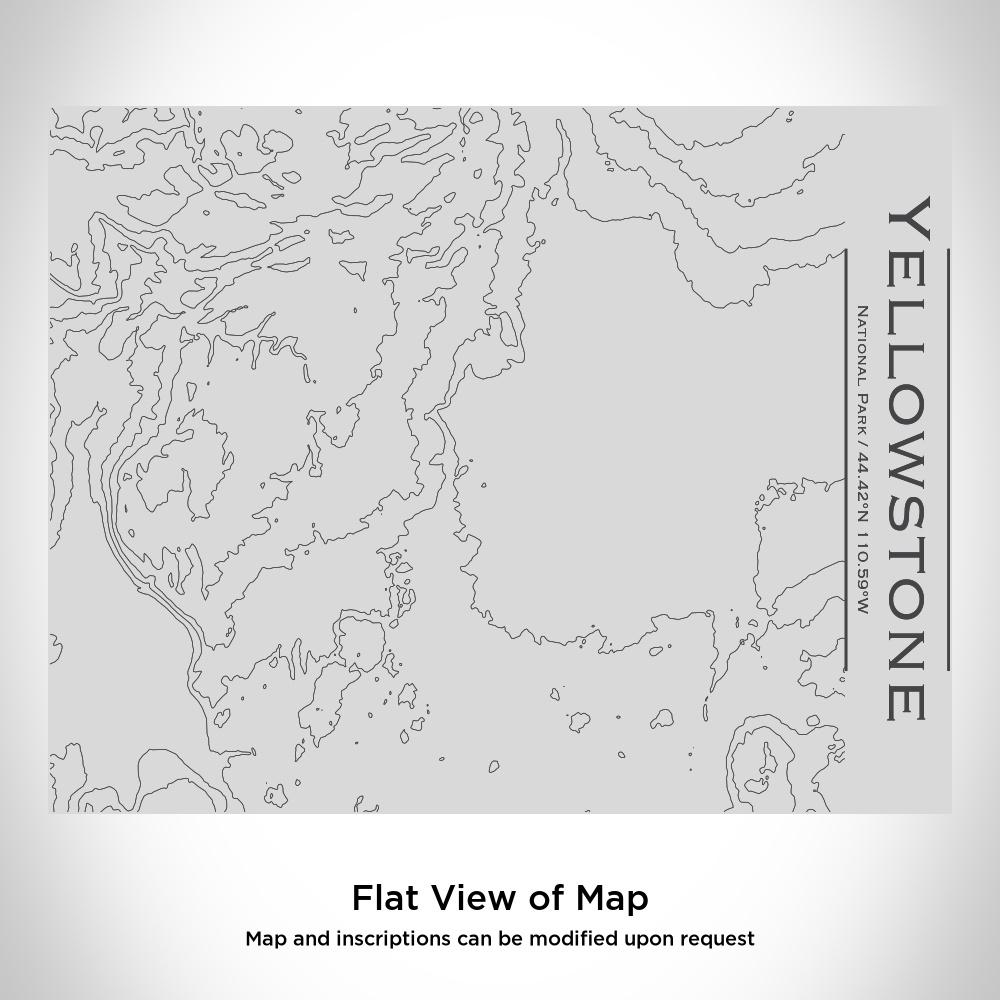 Yellowstone National Park - Wyoming Map Bottle Cyan Castor