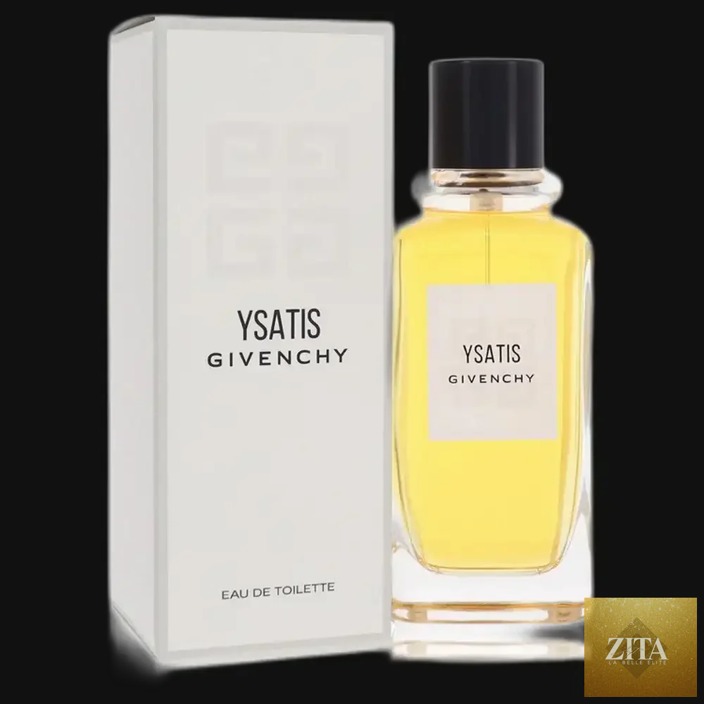Gamer Scents Ysatis by Givenchy women's perfume bottle, 3.4 oz eau de toilette spray, elegant glass design with cap.