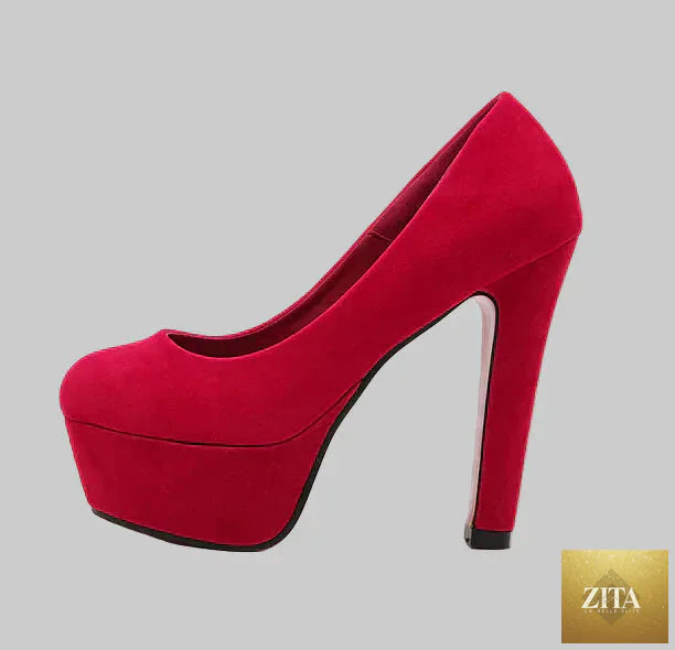 Women’s Princess high heels by Trendy Attic Store01 with stylish chunky platform design and elegant heel detail.